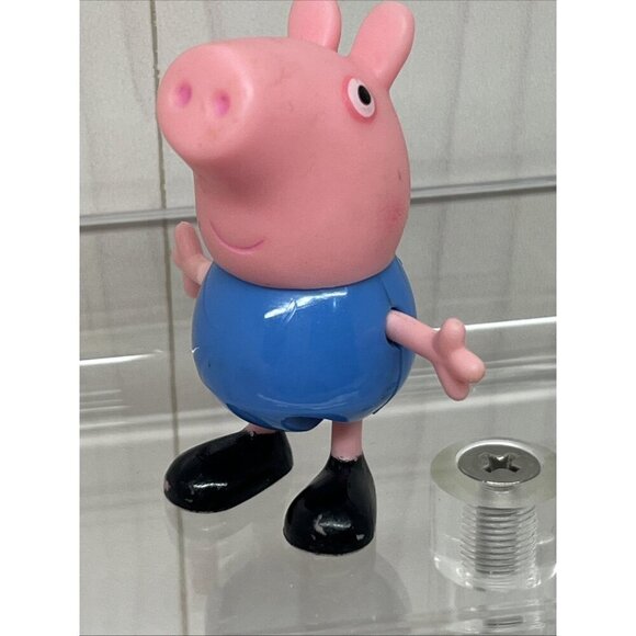 Peppa Pig Family Set Daddy Peppa George Mummy Tourist Figures Cake Topper’s x 5 - Picture 12 of 16